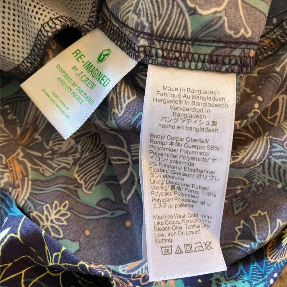 J.Crew Tropical Floral Board Shorts‎ Men’s Medium Blue Swim Trunks